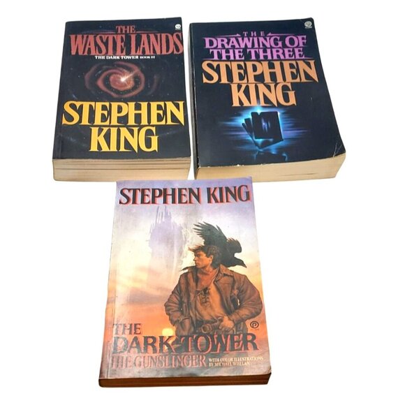 Stephen King Dark Tower Series Paperback First 3 Books Suspense Horror Fantasy - Picture 1 of 16